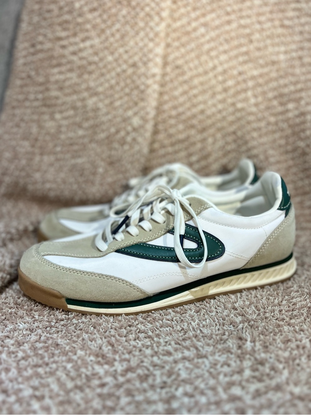Tretorn Rawlins 2.0 Retro Green Suede & Canvas Sneaker Women's Size 8 - Picture 5 of 10